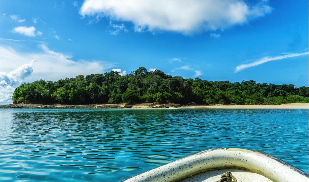 Calm coastal areas in Panama 